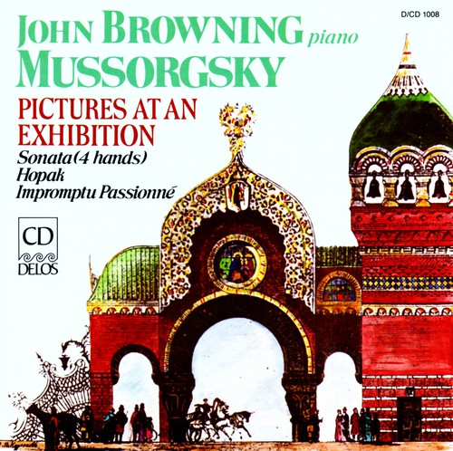 the album cover for John Browning - Pictures at An Exhibition