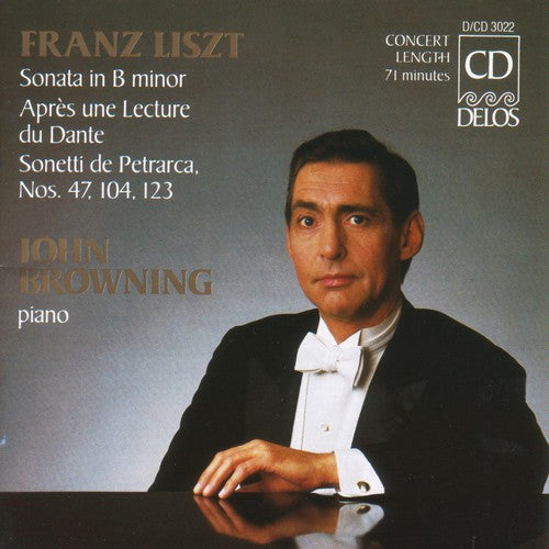the album cover for John Browning - Piano Sonata / Petrarch