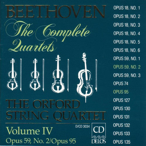 the album cover for Orford String Quartet - Complete Quartets 4