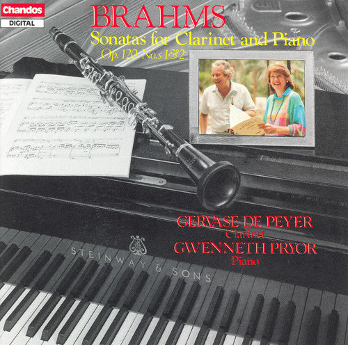 the album cover for GERVASE DE PEYER - Clarinet Sonatas 1 & 2