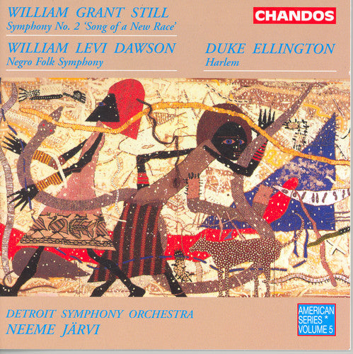 the album cover for Neeme Järvi - Symphony 2 / Negro Folk Symphony / Harlem