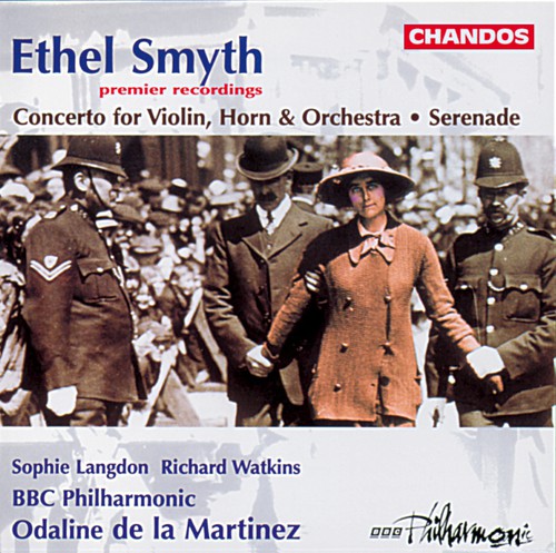 the album cover for Odaline De la Martinez - Concerto for Violin Horn & Orchestra
