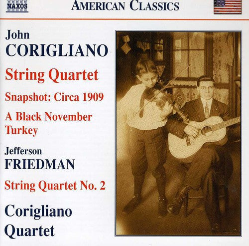 the album cover for Corigliano Quartet - String Quartets