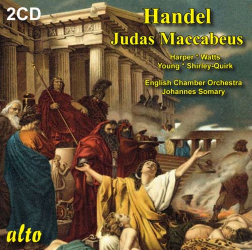 the album cover for Heather Harper - Judas MacCabeus