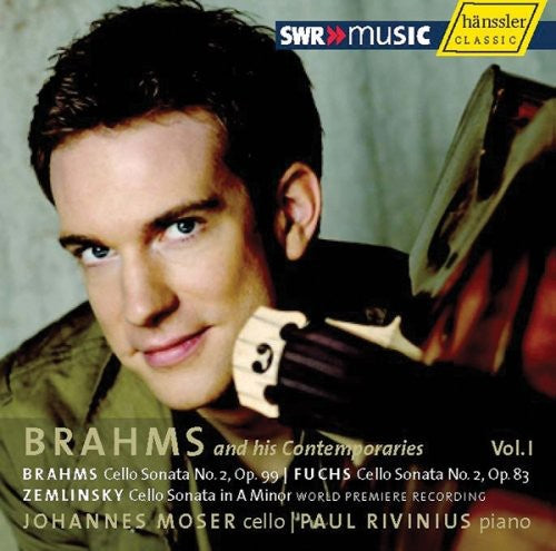 the album cover for Johannes Moser - Brahms & His Contemporaries 1
