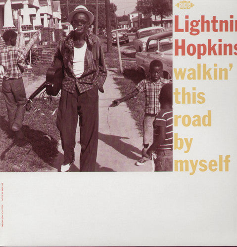 the album cover for Lightnin' Hopkins - Walkin' This Road By Myself