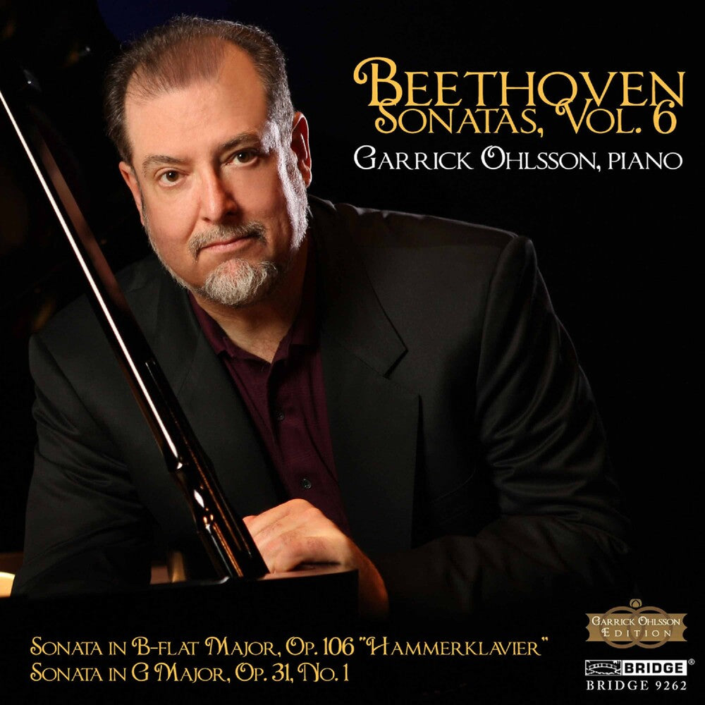 the album cover for GARRICK OHLSSON - Sonatas 6