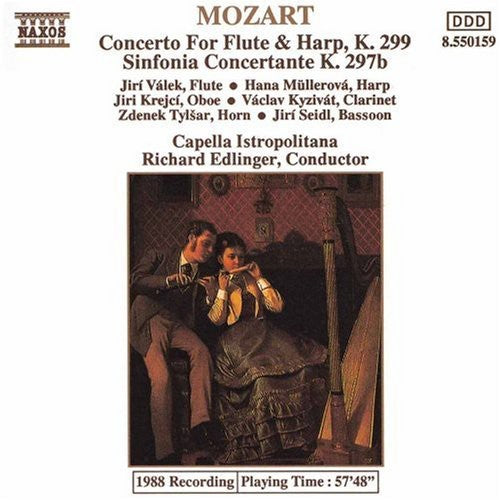the album cover for Richard Edlinger - Flute & Harp Concerto