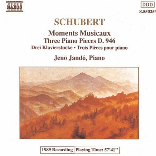 the album cover for Jenő Jandó - Moments Musicaux / Allegretto