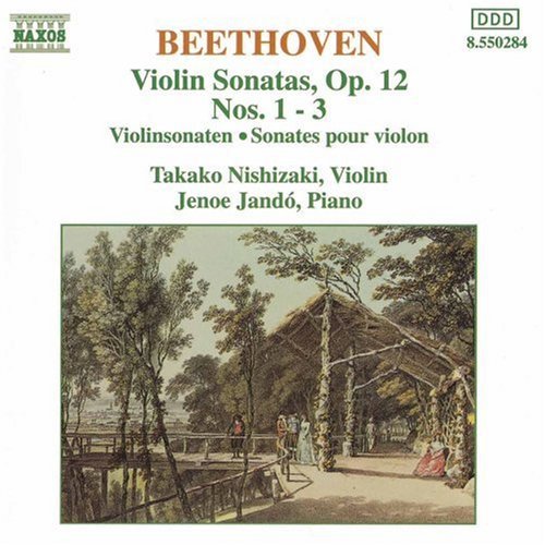 the album cover for Jenő Jandó - Violin Sonatas Opus 12 1-3