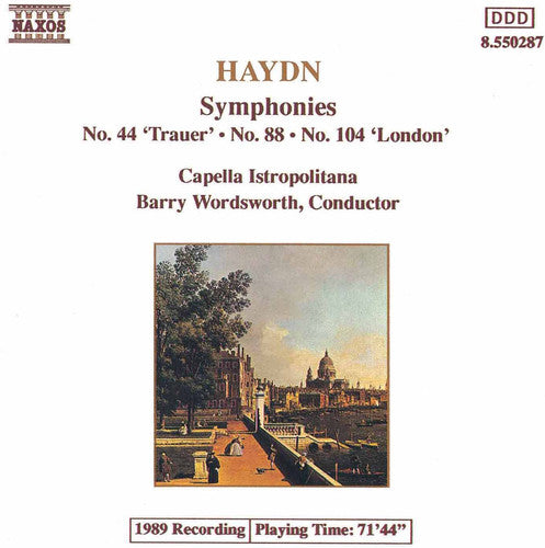 the album cover for Capella Istropolitana - Symphonies 44, 88 & 104