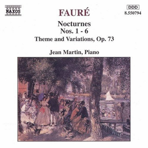 the album cover for JEAN MARTIN - Nocturnes 1-6 / Theme & Variations
