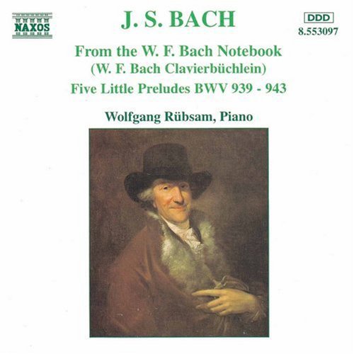 the album cover for J. RHEINBERGER - From the W.F. Bach Notebbok / 5 Little Preludes