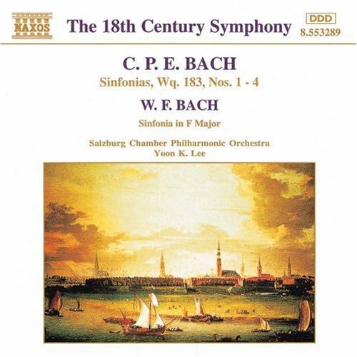 the album cover for W.F. Bach C.P.E./Bach - Sinfonias 1-4