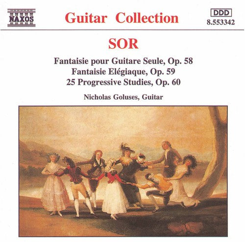 the album cover for Nicholas Goluses - Guitar Music / Fantaisie Elegiaque