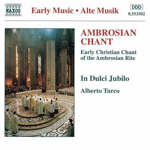the album cover for IN DULCI JUBILO - Ambrosian Chant