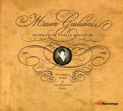 the album cover for Kim Sjogren - Works for Violin & Guitar