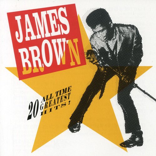 the album cover for James Brown - 20 All Time Greatest Hits