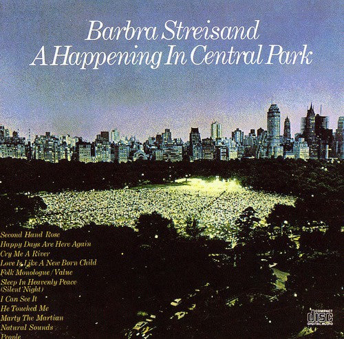 the album cover for Barbra Streisand - A Happening In Central Park