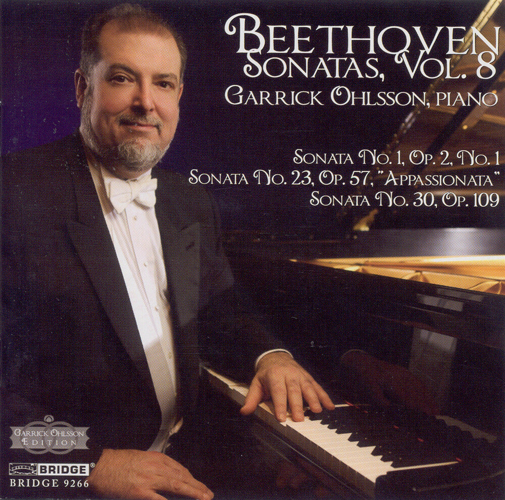 the album cover for GARRICK OHLSSON - Sonatas 8