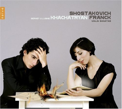 the album cover for Franck/Shostakovitch - Violin Sonatas