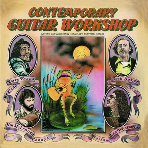 the album cover for Duke Baker/Jim McLennan/Leo Wijkamp Jr./Dave Evans - Contemporary Guitar Workshop