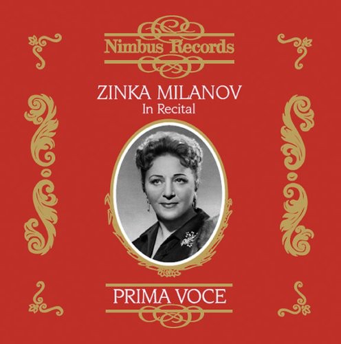 the album cover for Zinka Milanov - Zinka Milanov in Recital: Prima Voce