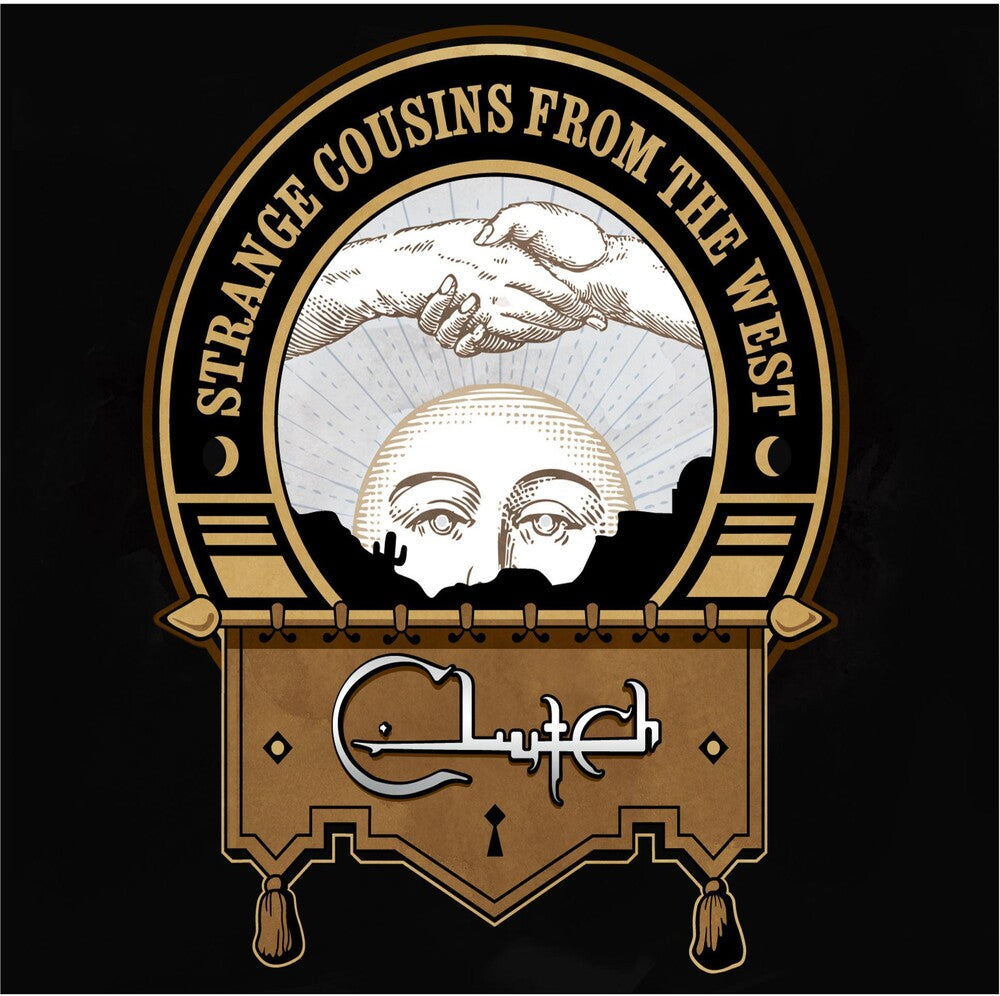 the album cover for Clutch - Strange Cousins from the West