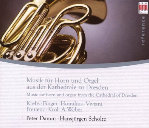the album cover for Krebs/Finger - Music for Horn & Organ