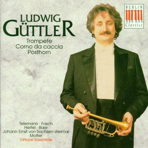 the album cover for G.P. Telemann - Ludwig Guttler Plays Music for Trumpet Posthorn