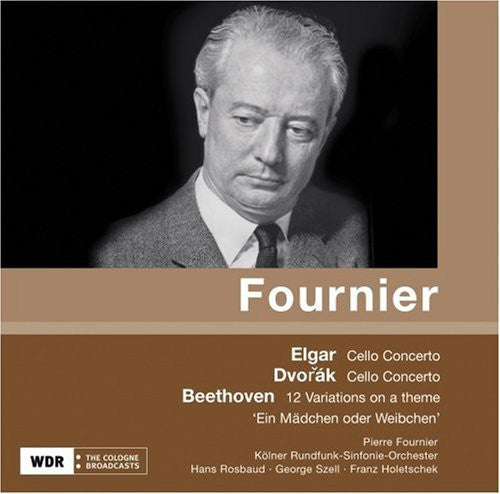 the album cover for Elgar/Dvorak/Beethoven - Fournier