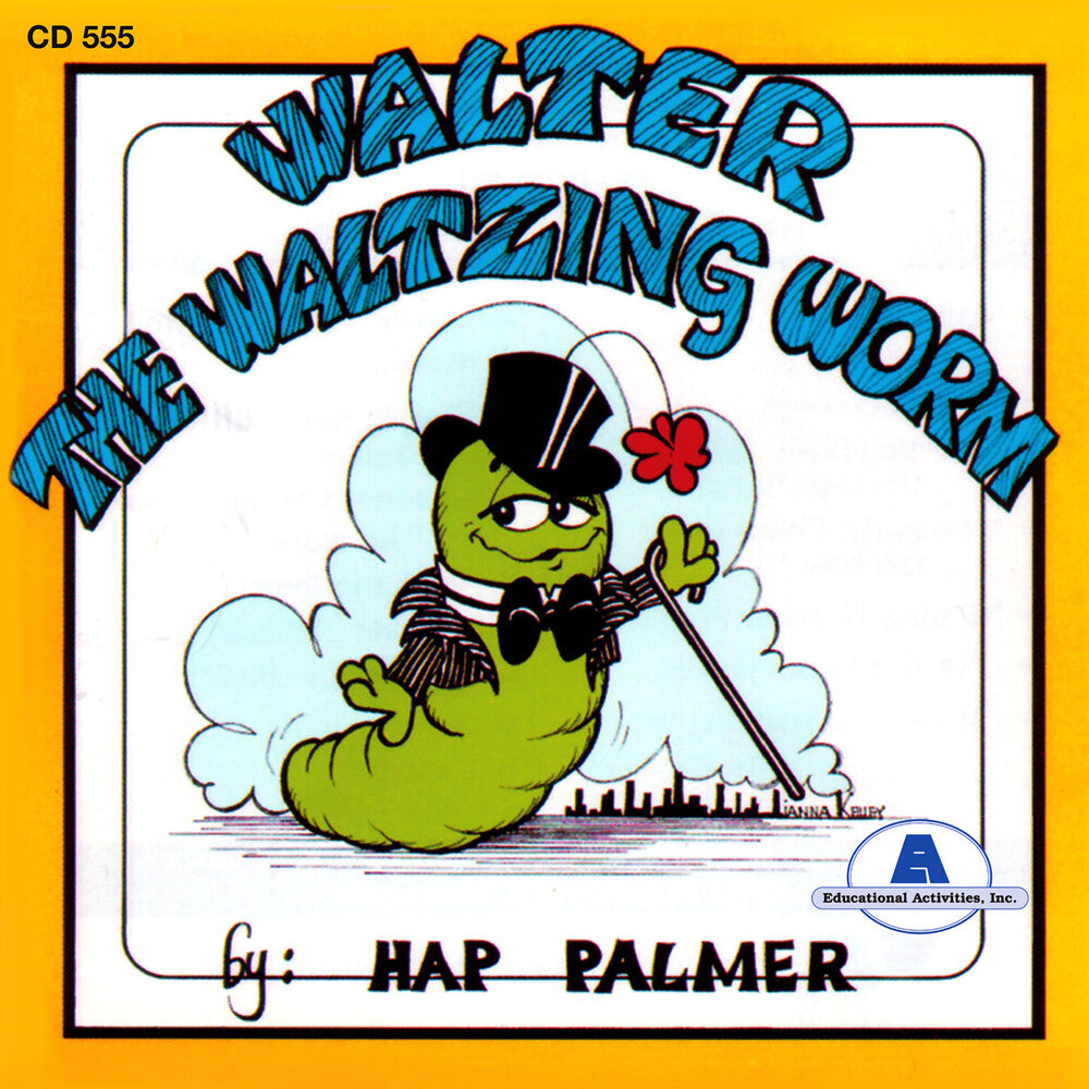 the album cover for Hap Palmer - Walter the Waltzing Worm