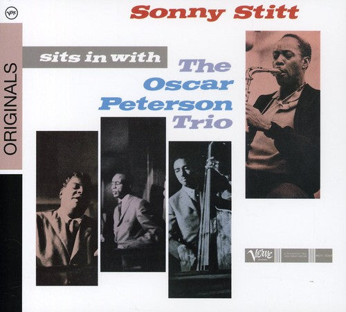 the album cover for Sonny Stitt - Sonny Stitt Sits In With The Oscar Peterson Trio