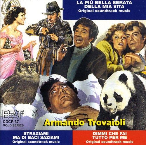 the album cover for La Piu Bella Serata / OST - La Più Bella Serata Della Mia Vita / Straziami Ma Di Baci Saziami / Dimmi Che Fai Tutto Per Me (Original Soundtracks)