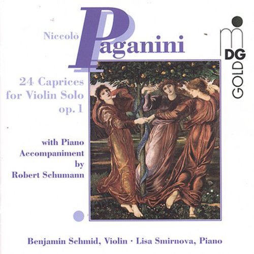 the album cover for N. PAGANINI - 24 Caprices for Violin