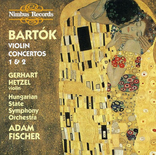 the album cover for Gerhart Hetzel - Bartok VLN Ctos 1 & 2
