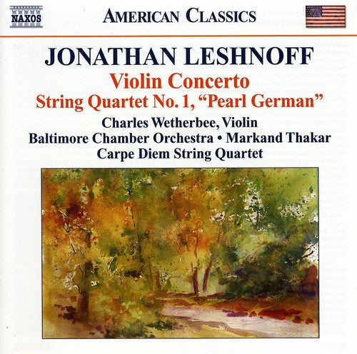 the album cover for Charles Wetherbee - Violin Concerto / String Quartet No. 1
