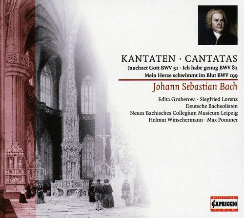the album cover for Max Pommer - Cantatas BWV 51 82 & 199