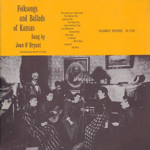 the album cover for Joan Obryant - Folksongs and Ballads of Kansas