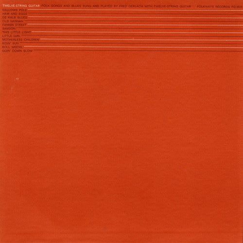 the album cover for Fred Gerlach - Twelve-String Guitar: Folk Songs and Blues