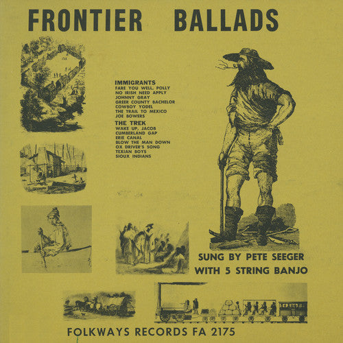 the album cover for Pete Seeger - Frontier Ballads