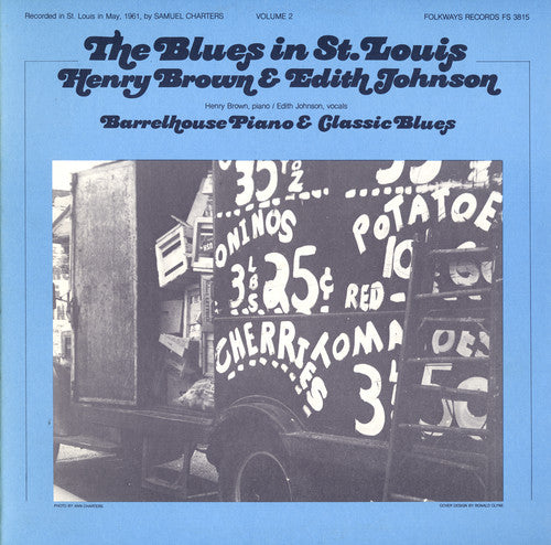 the album cover for Brown/Johnson - Blues in St. Louis 2: Henry Brown& Edith Johnson