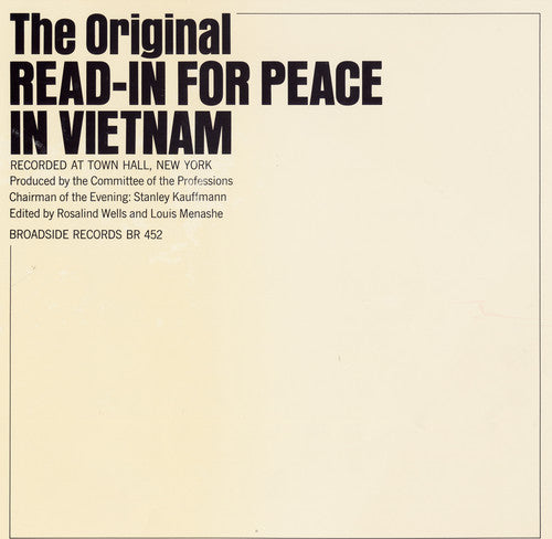 the album cover for Read-In For Peace Vietnam / Va - Read-In for Peace Vietnam / Various