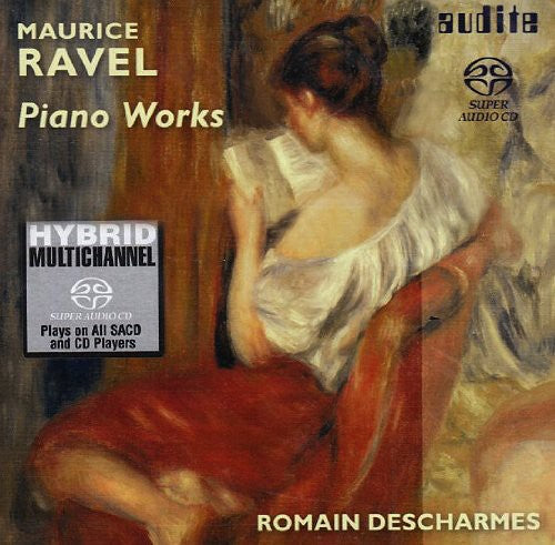 the album cover for Ravel / Descharmes - Piano Works