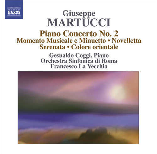 the album cover for G. MARTUCCI - Orchestral Music 4 / Piano Concerto No 2