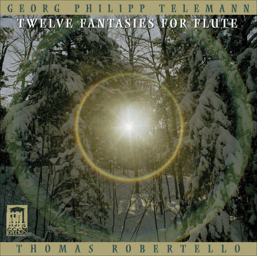 the album cover for Thomas Robertello - Twelve Fantasie for Flute