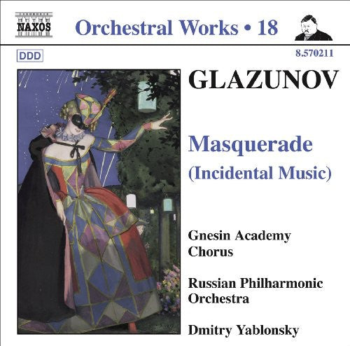 the album cover for Dmitry Yablonsky - Orchestral Works 18 (Masquerade)