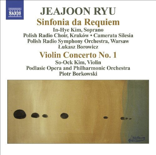 the album cover for Lukasz Borowicz - Sinfonia Da Requiem / Violin Concerto No 1