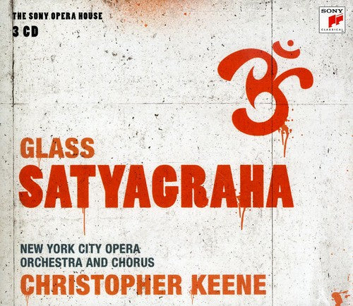 the album cover for Glass / Keene / Ny City Opera Orch - Satyagraha