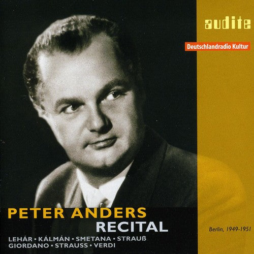 the album cover for Lehar/Kalman/Strauss - Peter Anders Recital